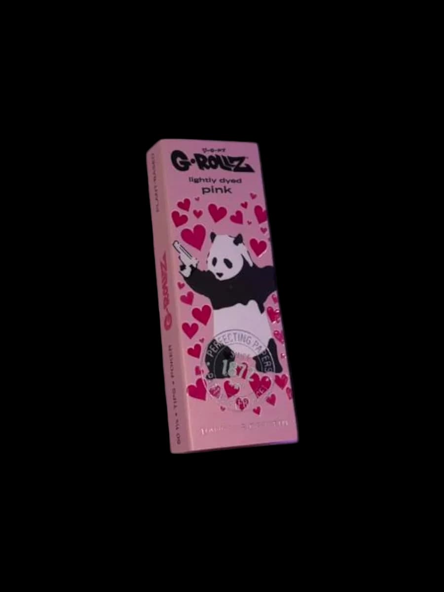 Papelillo G-Rollz Panda Pink 1 1/4 + Tips Banksy